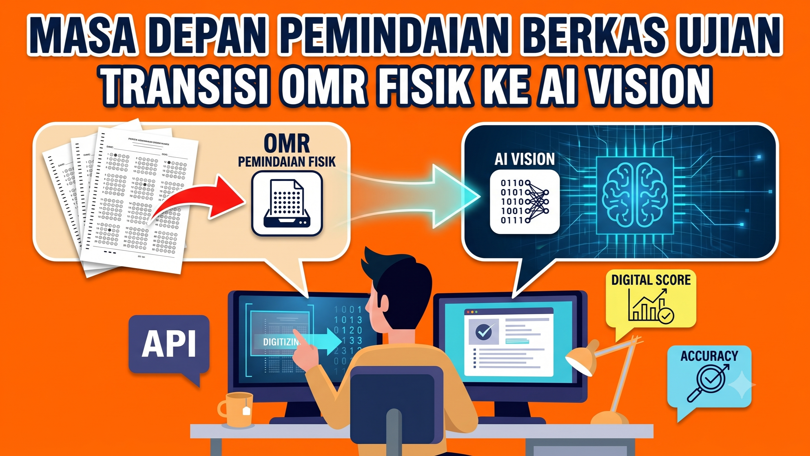 Masa Depan Pemindaian Berkas Ujian: Transisi OMR Fisik ke AI Vision