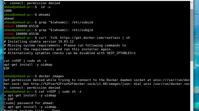 Bagimana menjalankan Daemon Docker sebagai pengguna non-root (Tanpa Sudo)
